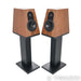 Qln Prestige 1 Bookshelf Speakers; Walnut Piano Pair with Stands