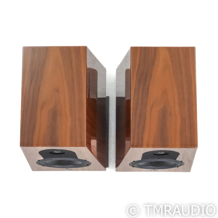 Qln Prestige 1 Bookshelf Speakers; Walnut Piano Pair with Stands