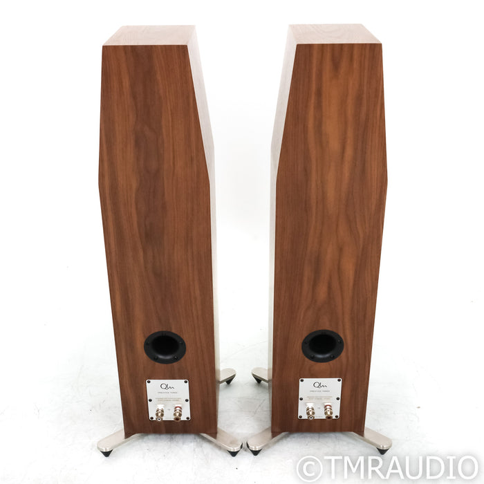 Qln Prestige Three Floorstanding Speakers; Walnut Pair