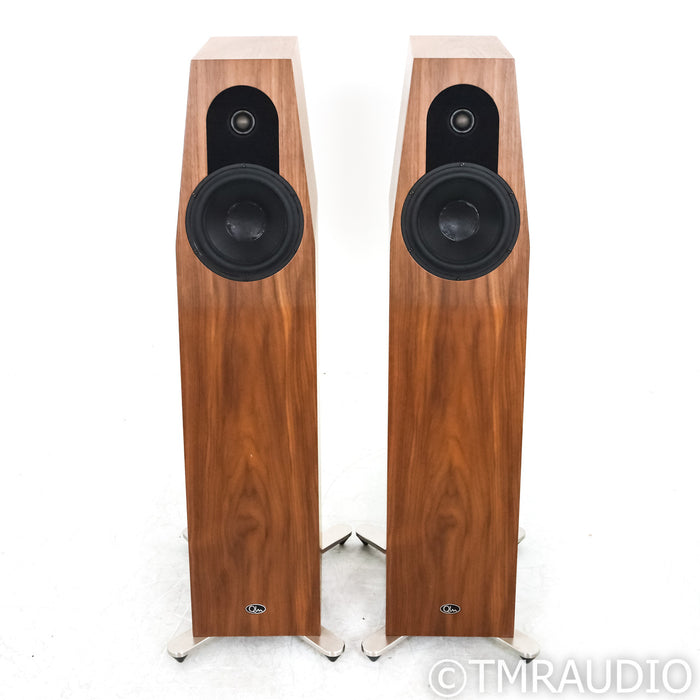 Qln Prestige Three Floorstanding Speakers; Walnut Pair