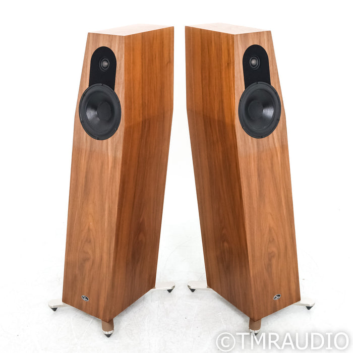 Qln Prestige Three Floorstanding Speakers; Walnut Pair