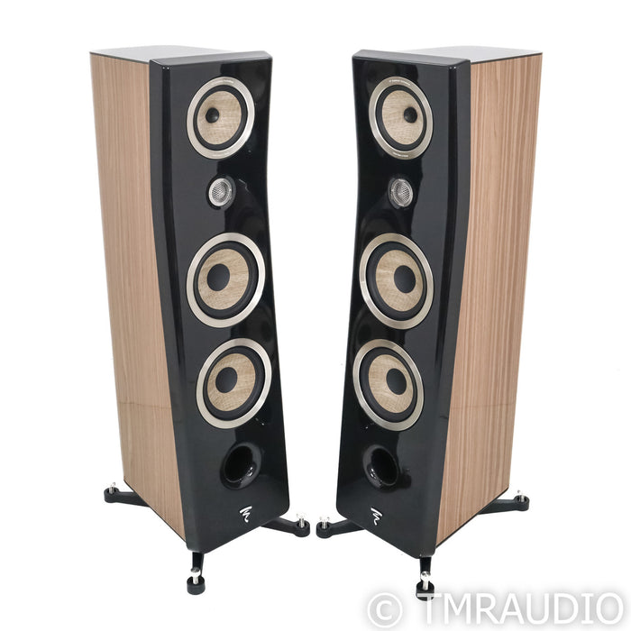 Focal Kanta No. 3 Floorstanding Speakers; Black & Walnut Pair (Used)