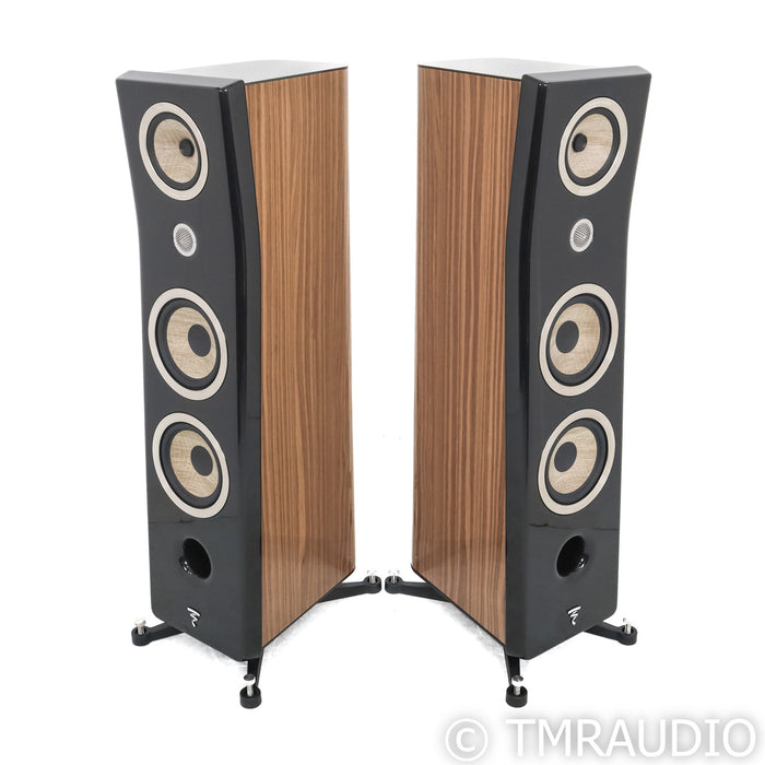 Focal Kanta No. 3 Floorstanding Speakers; Black & Walnut Pair (Used)