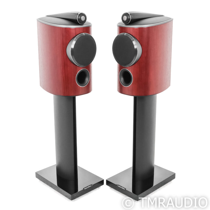 Bowers & Wilkins 805 D4 Bookshelf Speakers; Rosewood Pair w/ Stands