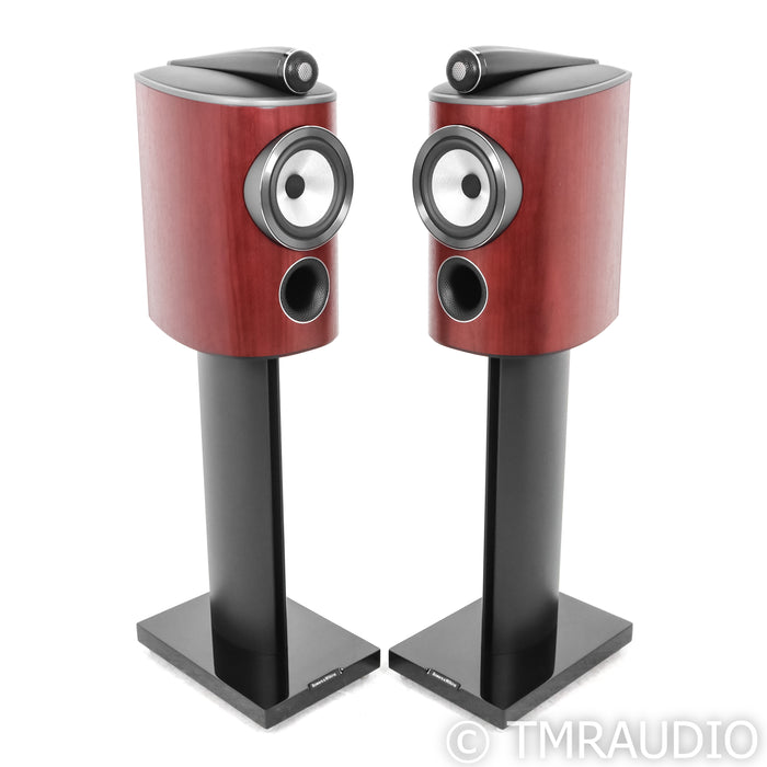 Bowers & Wilkins 805 D4 Bookshelf Speakers; Rosewood Pair w/ Stands