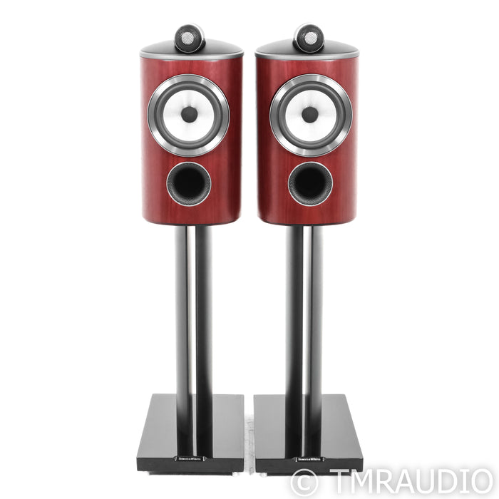 Bowers & Wilkins 805 D4 Bookshelf Speakers; Rosewood Pair w/ Stands