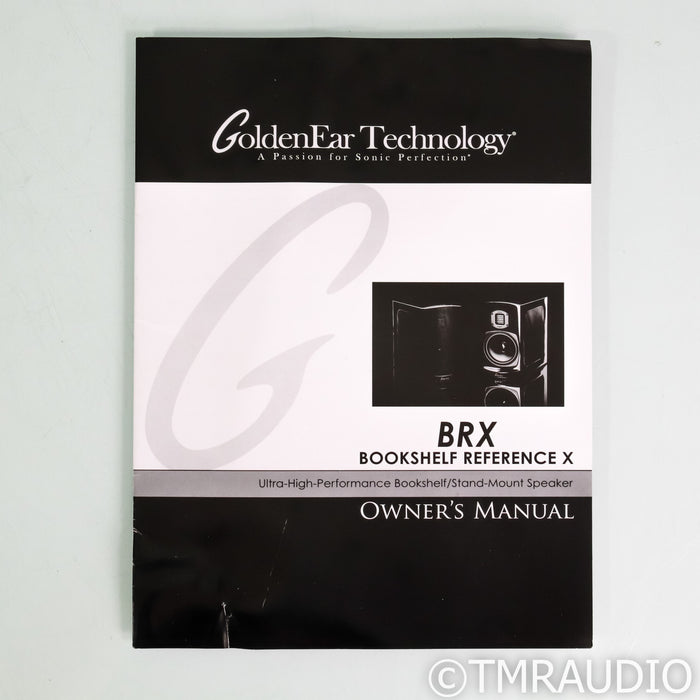 GoldenEar BRX Bookshelf Speakers; Black Pair