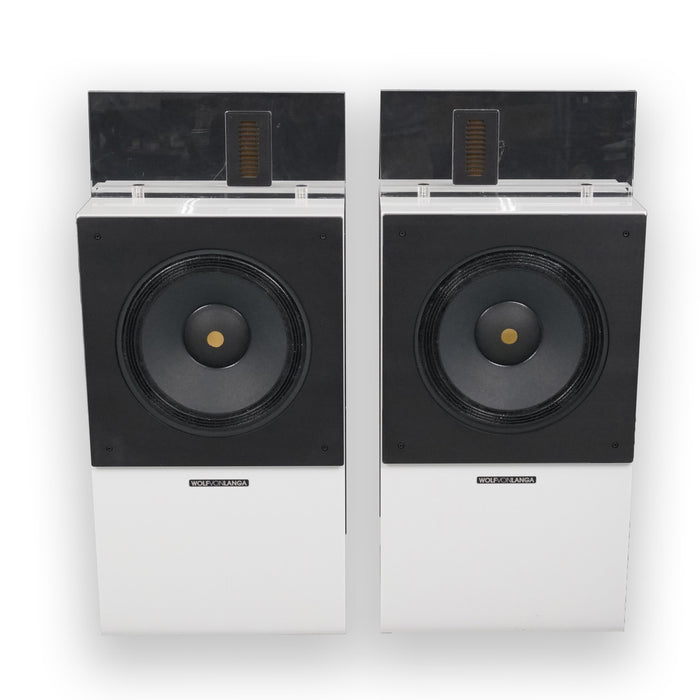Wolf Von Langa 12639 SON Floorstanding Speakers; Gloss White Pair