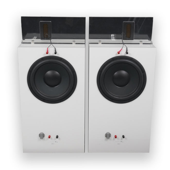 Wolf Von Langa 12639 SON Floorstanding Speakers; Gloss White Pair
