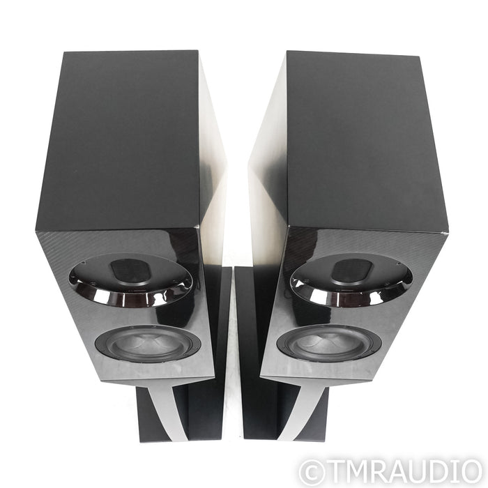 Kaiser Acoustics Kawero Chiara Speakers; Carbon Fiber Pair w/ Stands
