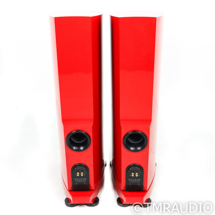 Rockport Technologies Cygnus Floorstanding Speakers; Red Pair