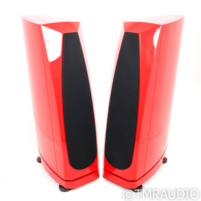 Rockport Technologies Cygnus Floorstanding Speakers; Red Pair
