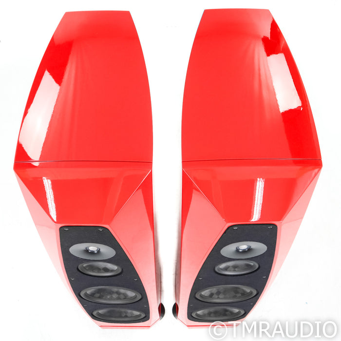 Rockport Technologies Cygnus Floorstanding Speakers; Red Pair