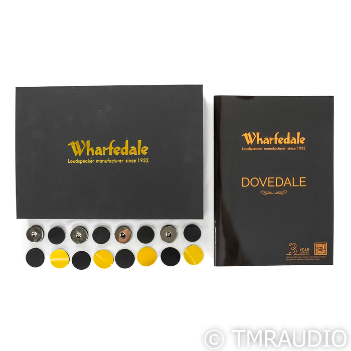 Wharfedale Dovedale 90th Anniversary Bookshelf Speakers; Walnut Pair with Stands