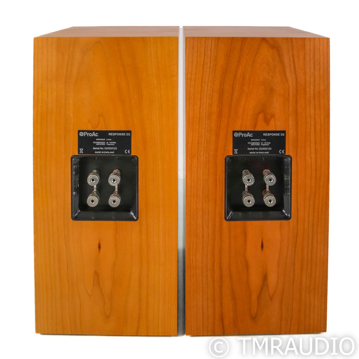 ProAc Response D2 Bookshelf Speakers; Cherry Pair