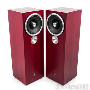 Zu Omen Dirty Weekend MkII Floorstanding Speakers; Ruby Red Pair, Upgraded Caps