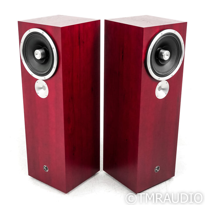 Zu Omen Dirty Weekend MkII Floorstanding Speakers; Ruby Red Pair, Upgraded Caps