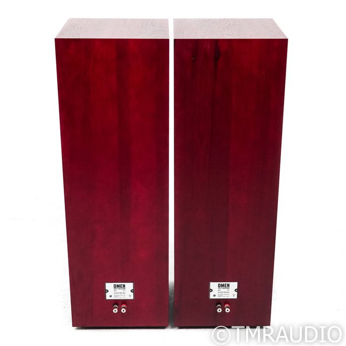 Zu Omen Dirty Weekend MkII Floorstanding Speakers; Ruby Red Pair, Upgraded Caps