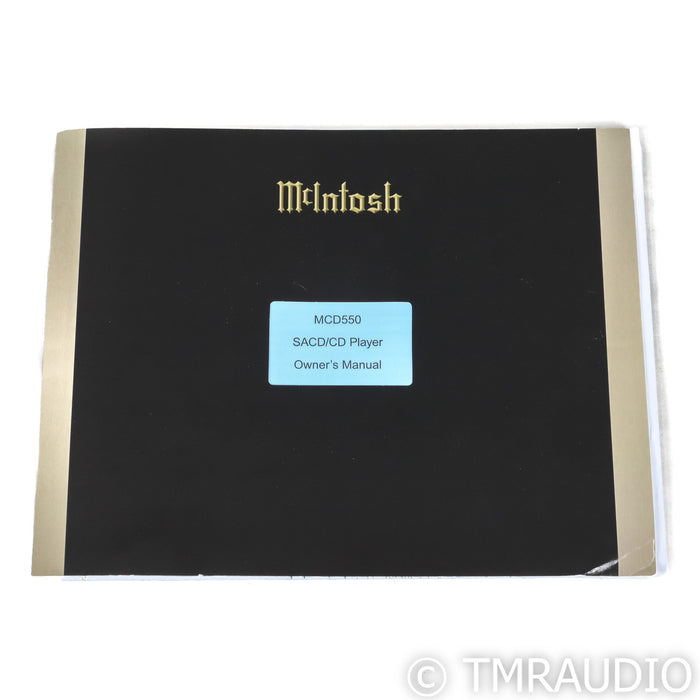McIntosh MCD550 CD & SACD Player