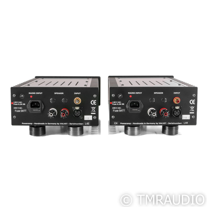 Valvet E4 Monoblock Power Amplifiers; Pair