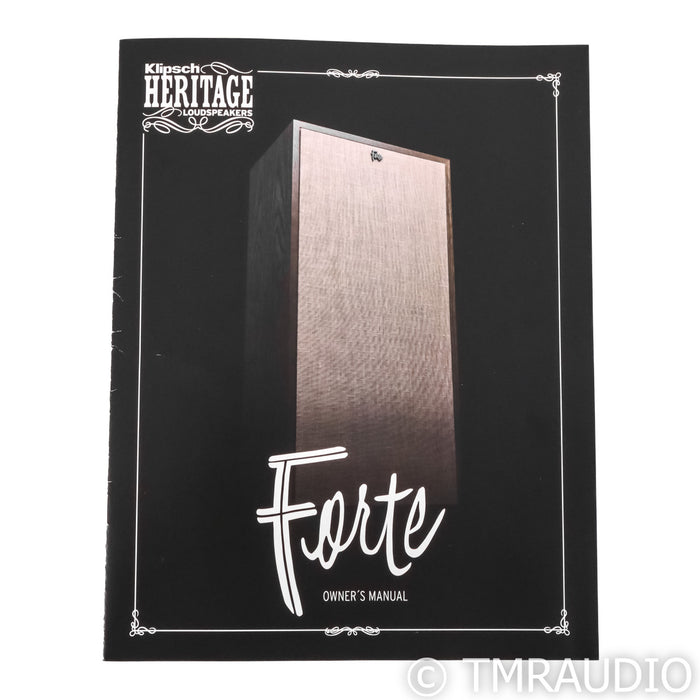 Klipsch Forte IV Floorstanding Speakers; American Walnut Pair