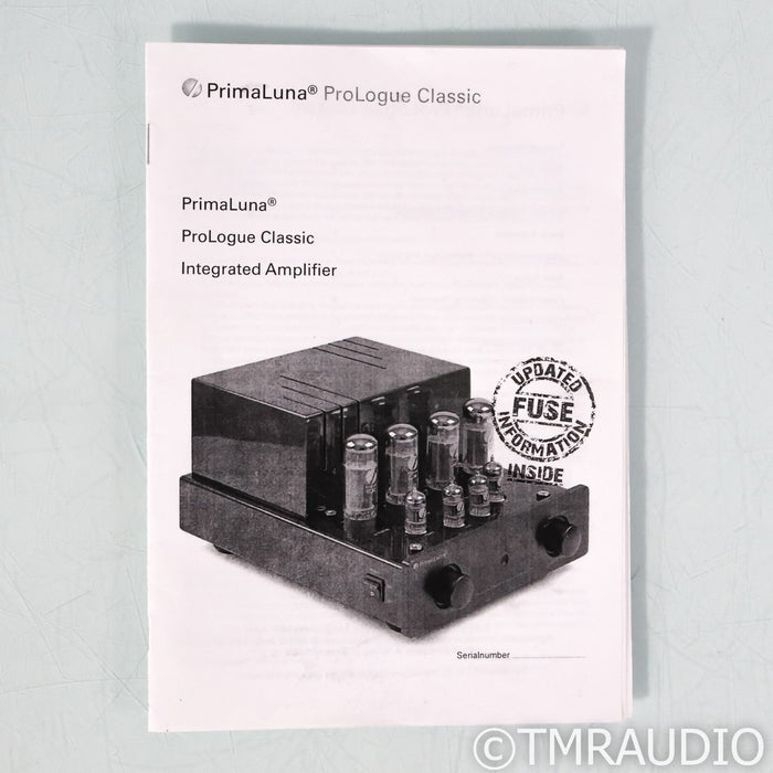 PrimaLuna ProLogue Classic Stereo Tube Integrated Amplifier