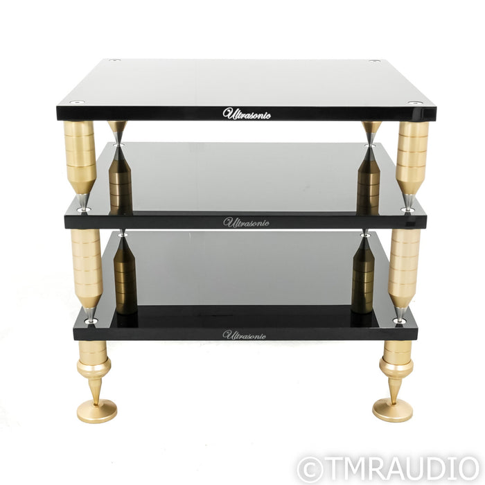 Custom Isolation Products Ultrasonic Quad Rack; 3 Shelf; Black