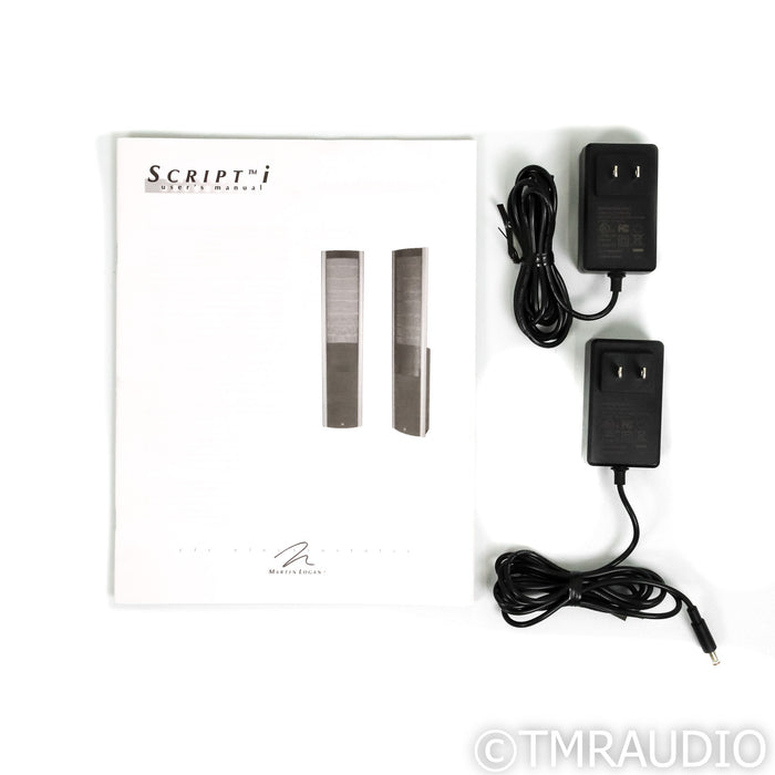 Martin Logan Script i Electrostatic On-Wall Speakers; Black Pair