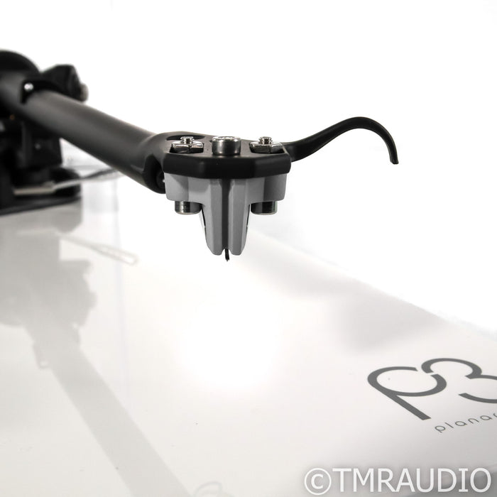 Rega Planar 3 Belt Drive Turntable; White, Rega Elys 2 MM Cartridge