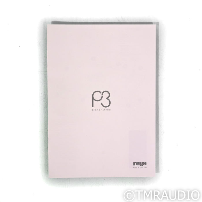 Rega Planar 3 Belt Drive Turntable; White, Rega Elys 2 MM Cartridge