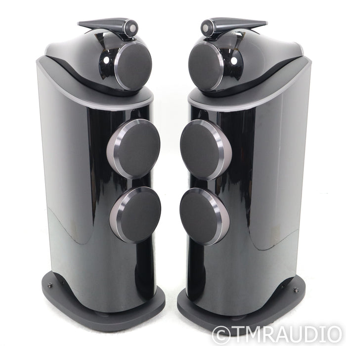 B&W 802 D4 Floorstanding Speakers; Gloss Black Pair