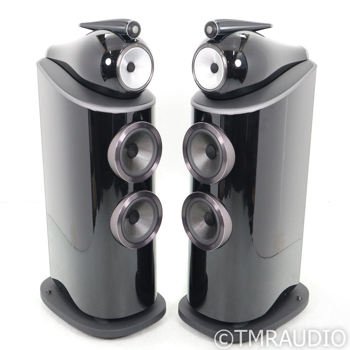 B&W 802 D4 Floorstanding Speakers; Gloss Black Pair