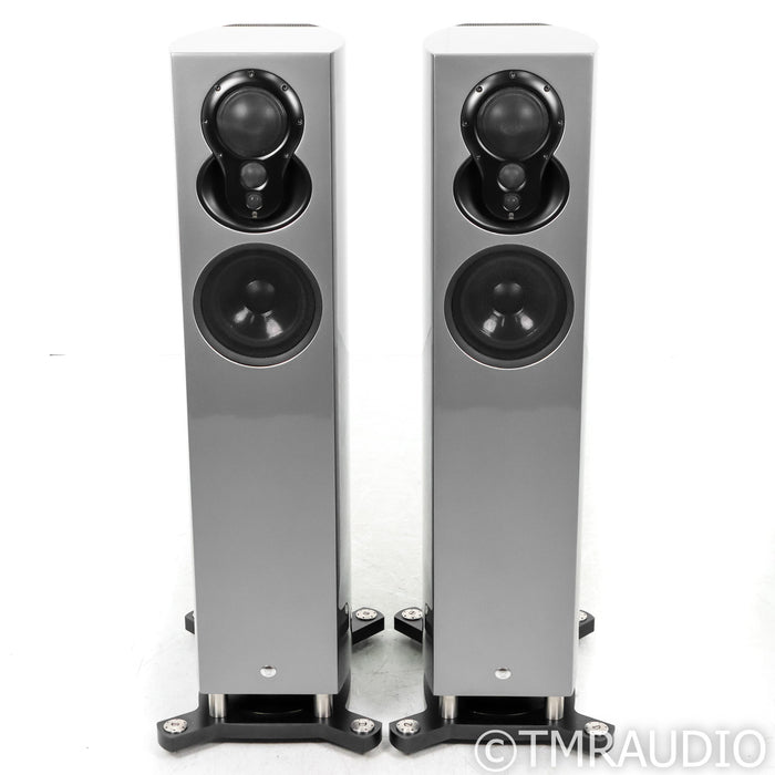 Linn Akubarik Exakt Active Floorstanding Speakers; Katalyst; Dark Grey Pair