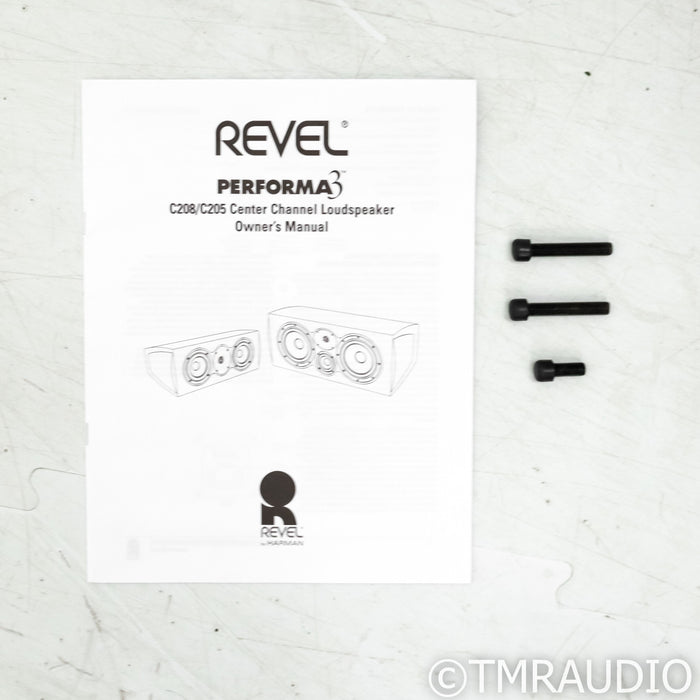 Revel Performa3 C208 Center Channel Speaker; Walnut (Missing Foot)