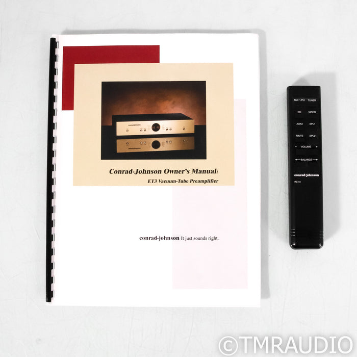 Conrad-Johnson ET3 Stereo Tube Preamplifier