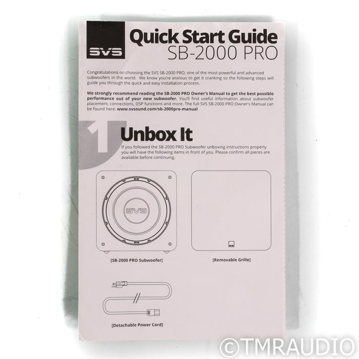 SVS SB-2000 PRO 12" Powered Subwoofer; Piano Gloss Black