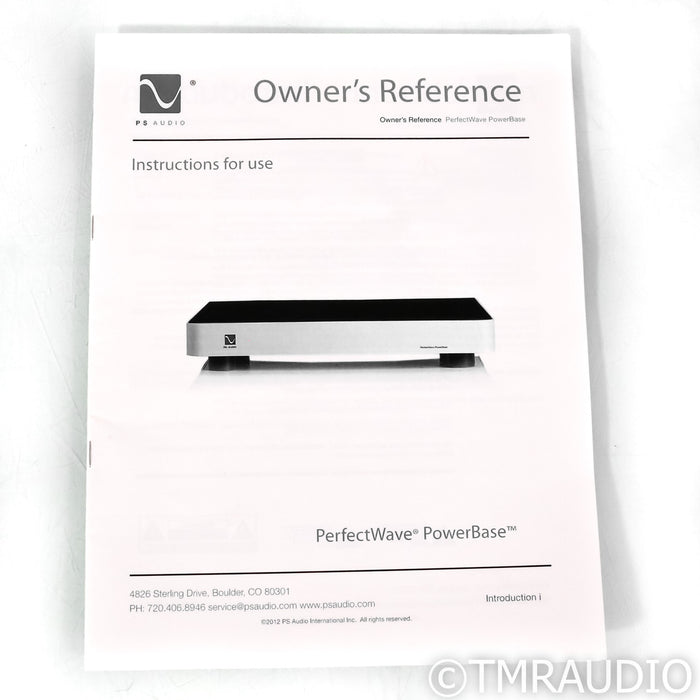 PS Audio Perfectwave PowerBase Isolation Platform & Power Conditioner