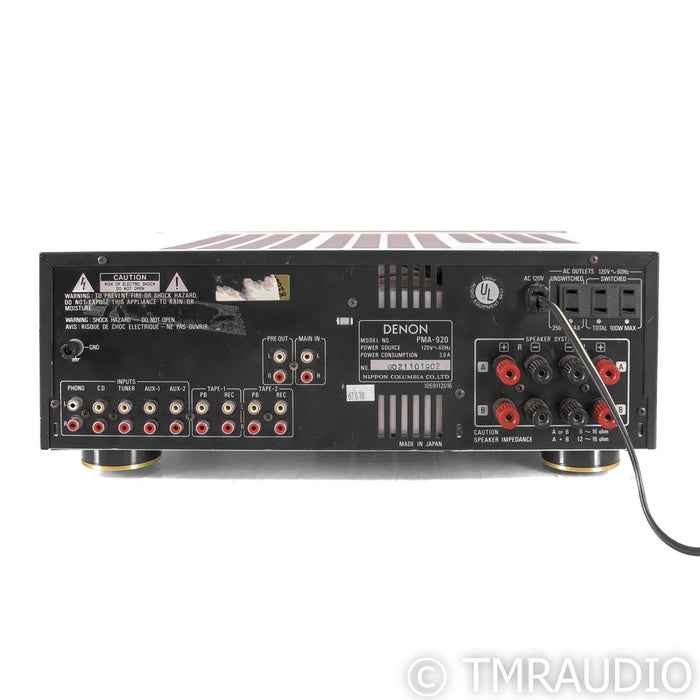 Denon PMA-920 Stereo Integrated Amplifier; MM & MC Phono
