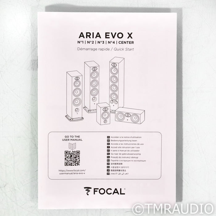 Focal Aria Evo X No. 1 Bookshelf Speakers; Prime Walnut Pair (Used)