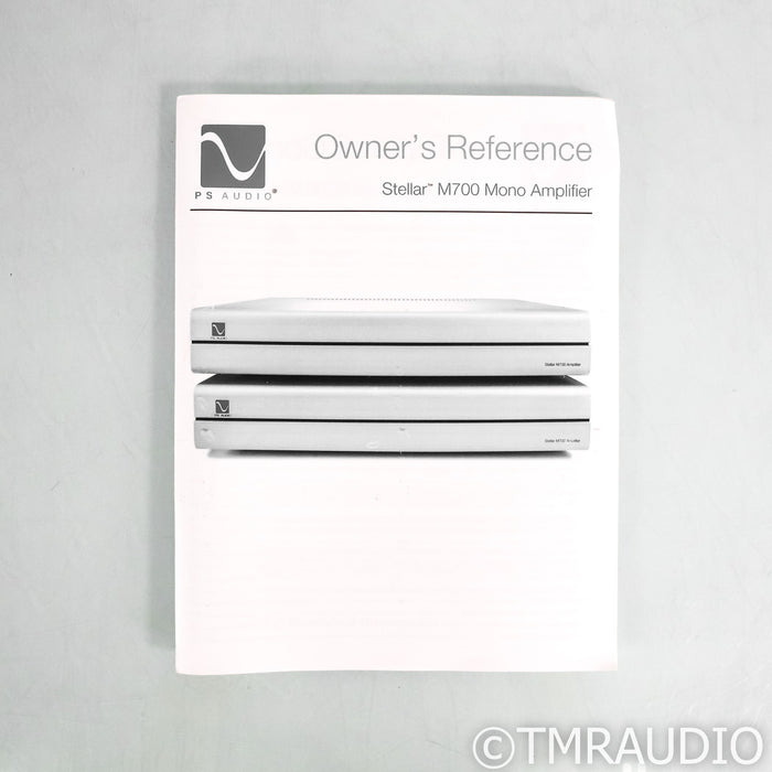 PS Audio Stellar M700 Monoblock Power Amplifiers; Pair