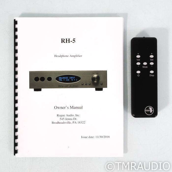 Rogue Audio RH-5 Tube Headphone Amplifier