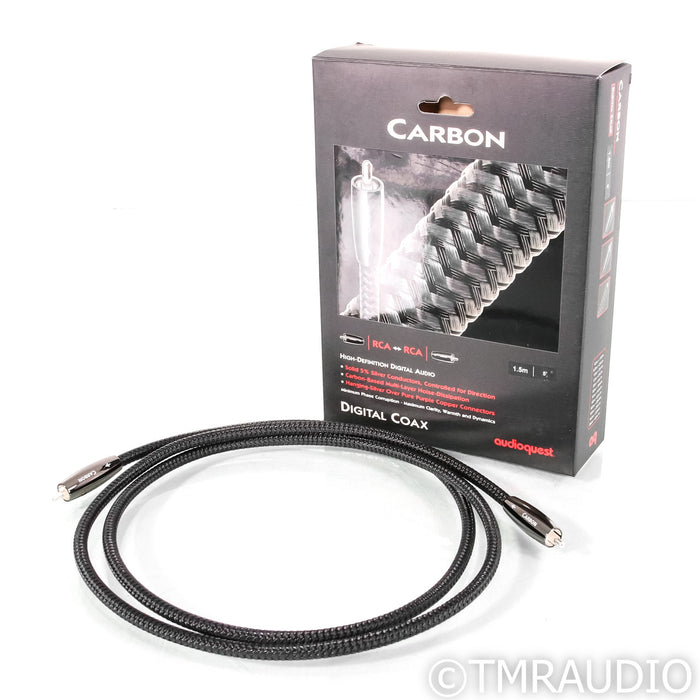 AudioQuest Carbon RCA Digital Coaxial Cable; 1.5m Interconnect