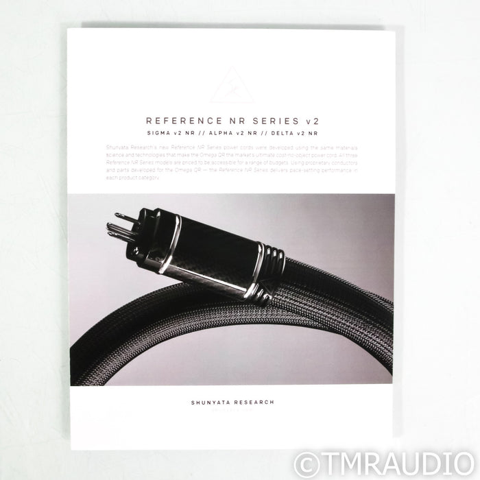 Shunyata Research Alpha V2 NR AC Power Cable; 1.75m