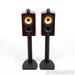 B&W Nautilus 805 Bookshelf Speakers; Cherry Pair with Stands