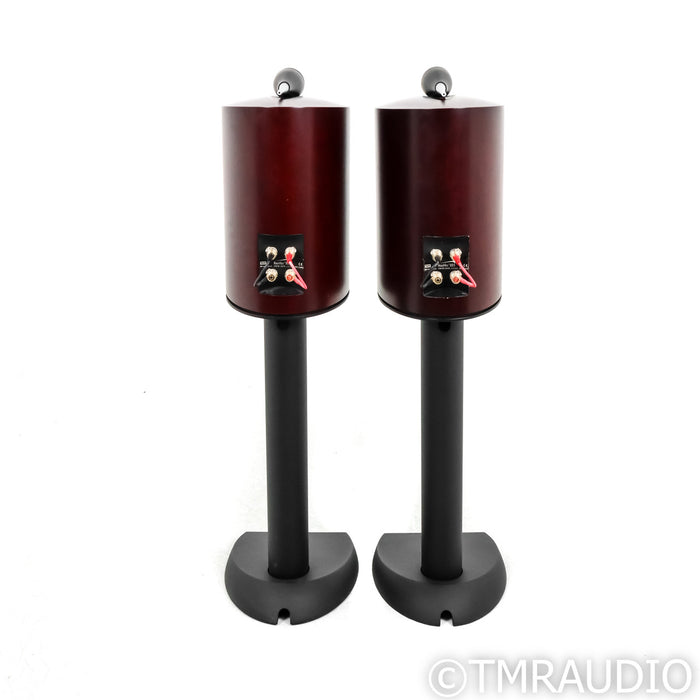 B&W Nautilus 805 Bookshelf Speakers; Cherry Pair with Stands