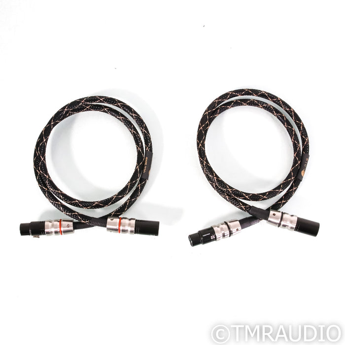 Audio Sensibility Statement SE XLR Cables; 1m Pair Balanced Interconnects