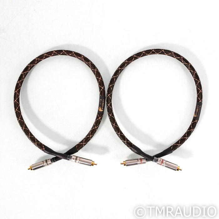 Audio Sensibility Silver Signature V2 RCA Cables; 0.7m Pair Interconnects