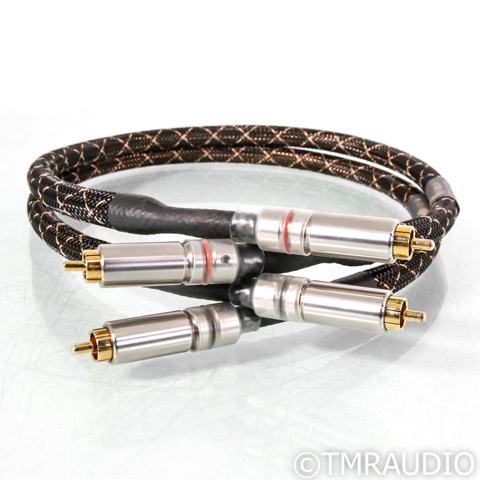 Audio Sensibility Silver Signature V2 RCA Cables; 0.7m Pair Interconnects