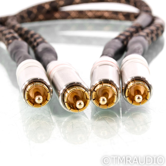 Audio Sensibility Silver Signature V2 RCA Cables; 0.7m Pair Interconnects