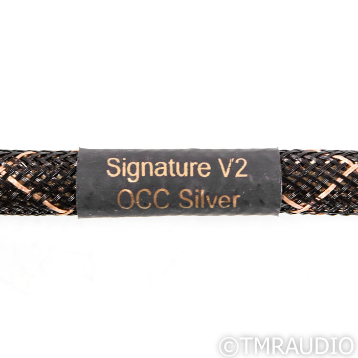 Audio Sensibility Silver Signature V2 RCA Cables; 0.7m Pair Interconnects